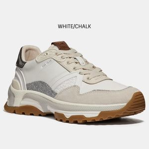 Coach Mixed Media Lace Up Sneakers